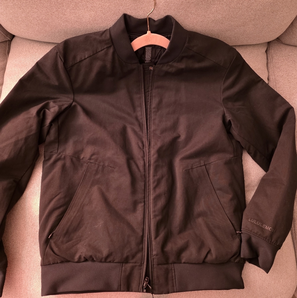 lululemon athletica Men's Black Switch Over Reversible Bomber Jacket